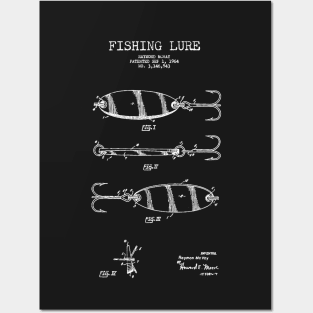 Fishing Lure Patent Posters and Art
